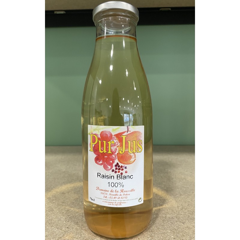 PUR JUS RAISIN BLANC 75CL