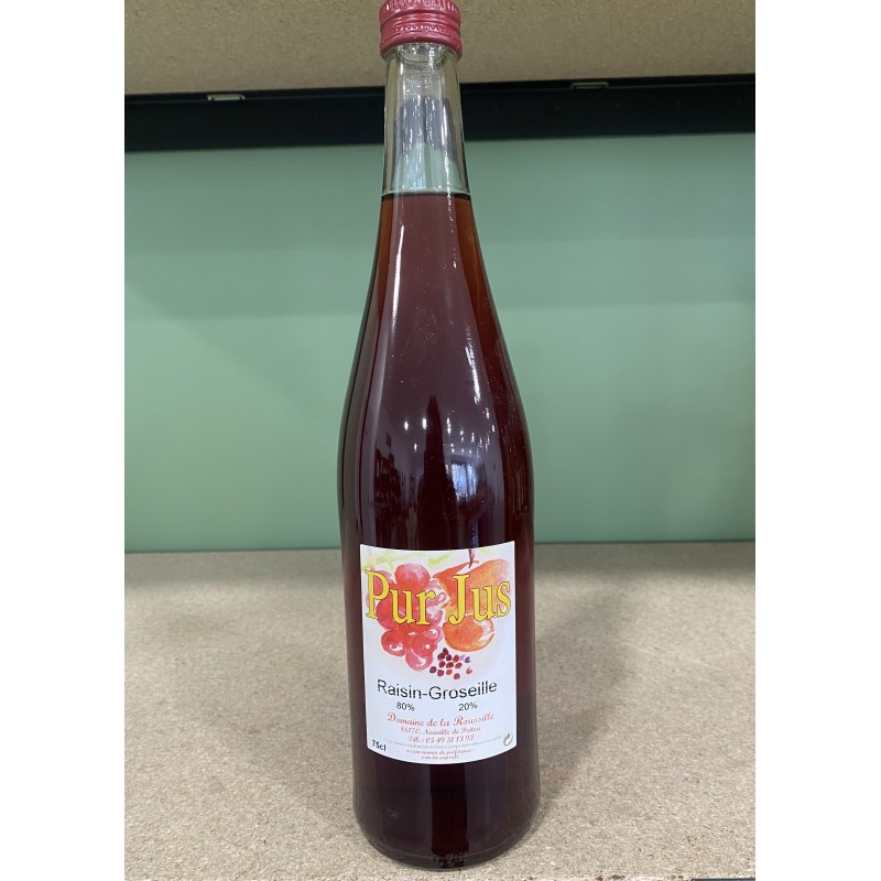 PUR JUS RAISIN GROSEILLE 75CL