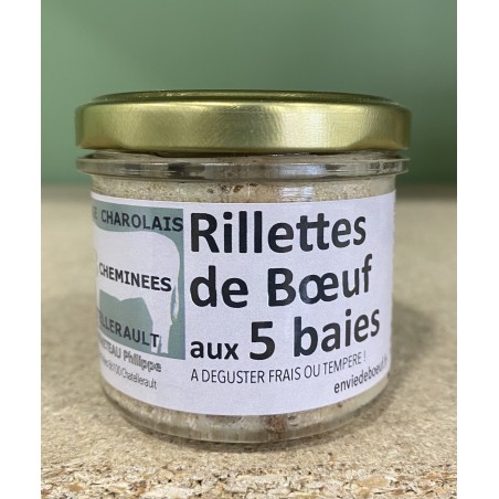 RILLETTES DE BOEUF AUX 5 BAIES 90GR