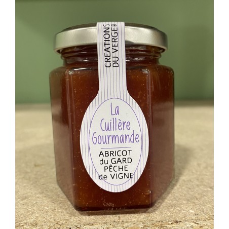 CONFITURE ABRICOT DU GARD PECHE DE VIGNE 225GR